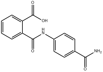 2-{[4-(aminocarbonyl)anilino]carbonyl}benzoic acid Struktur