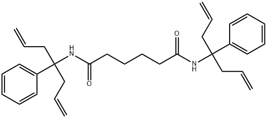 N~1~,N~6~-bis(1-allyl-1-phenyl-3-butenyl)hexanediamide,307339-65-7,结构式