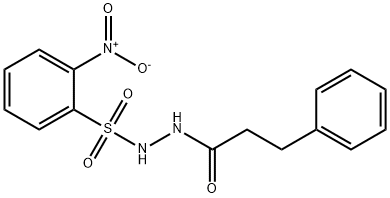 2-nitro-N'-(3-phenylpropanoyl)benzenesulfonohydrazide|