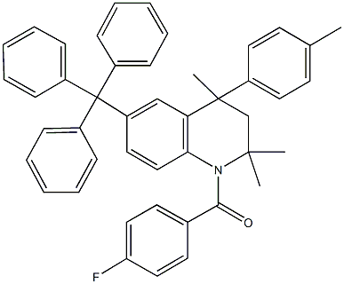 307339-99-7 1-(4-fluorobenzoyl)-2,2,4-trimethyl-4-(4-methylphenyl)-6-trityl-1,2,3,4-tetrahydroquinoline