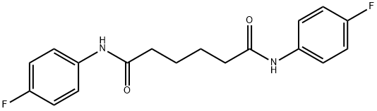 N~1~,N~6~-bis(4-fluorophenyl)hexanediamide Structure