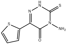 4-amino-3-sulfanyl-6-thien-2-yl-1,2,4-triazin-5(4H)-one,307507-79-5,结构式