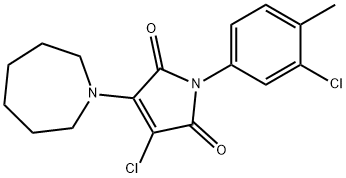3-(1-azepanyl)-4-chloro-1-(3-chloro-4-methylphenyl)-1H-pyrrole-2,5-dione|