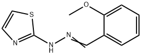 2-methoxybenzaldehyde 1,3-thiazol-2-ylhydrazone Struktur