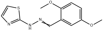 2,5-dimethoxybenzaldehyde 1,3-thiazol-2-ylhydrazone Structure