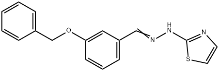 3-(benzyloxy)benzaldehyde 1,3-thiazol-2-ylhydrazone,307542-95-6,结构式