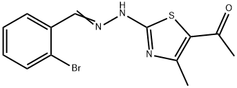 2-bromobenzaldehyde (5-acetyl-4-methyl-1,3-thiazol-2-yl)hydrazone|