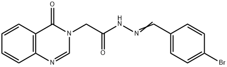 N'-(4-bromobenzylidene)-2-(4-oxo-3(4H)-quinazolinyl)acetohydrazide|