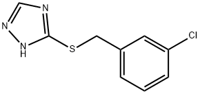 5-[(3-chlorobenzyl)sulfanyl]-1H-1,2,4-triazole,307545-25-1,结构式