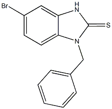 1-benzyl-5-bromo-1,3-dihydro-2H-benzimidazole-2-thione Struktur