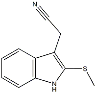 [2-(methylsulfanyl)-1H-indol-3-yl]acetonitrile Struktur