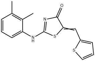 2-(2,3-dimethylanilino)-5-(2-thienylmethylene)-1,3-thiazol-4(5H)-one|