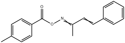 4-phenyl-3-buten-2-one O-(4-methylbenzoyl)oxime Structure