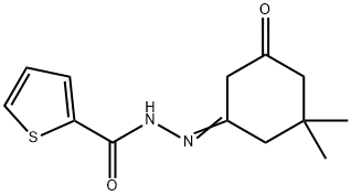 N'-(3,3-dimethyl-5-oxocyclohexylidene)-2-thiophenecarbohydrazide Structure