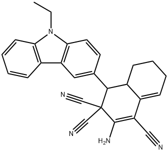 2-amino-4-(9-ethyl-9H-carbazol-3-yl)-4a,5,6,7-tetrahydronaphthalene-1,3,3(4H)-tricarbonitrile|