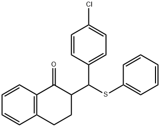 2-[(4-chlorophenyl)(phenylsulfanyl)methyl]-3,4-dihydro-1(2H)-naphthalenone|