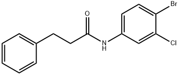 N-(4-bromo-3-chlorophenyl)-3-phenylpropanamide Struktur
