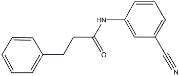 N-(3-cyanophenyl)-3-phenylpropanamide,308300-38-1,结构式