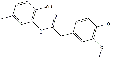 2-(3,4-dimethoxyphenyl)-N-(2-hydroxy-5-methylphenyl)acetamide Structure