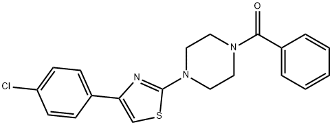 309266-51-1 1-benzoyl-4-[4-(4-chlorophenyl)-1,3-thiazol-2-yl]piperazine