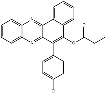 6-(4-chlorophenyl)benzo[a]phenazin-5-yl propionate 结构式