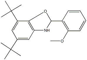 5,7-ditert-butyl-2-(2-methoxyphenyl)-2,3-dihydro-1,3-benzoxazole Struktur