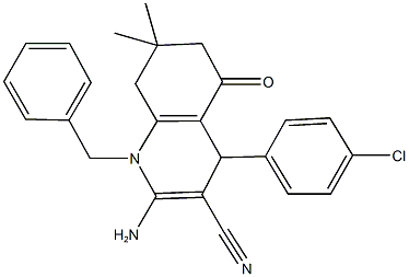 309271-67-8 2-amino-1-benzyl-4-(4-chlorophenyl)-7,7-dimethyl-5-oxo-1,4,5,6,7,8-hexahydro-3-quinolinecarbonitrile