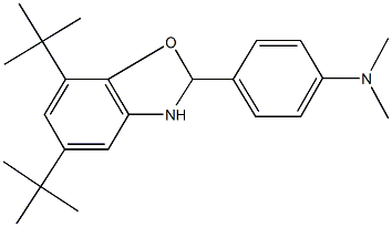 4-(5,7-ditert-butyl-2,3-dihydro-1,3-benzoxazol-2-yl)-N,N-dimethylaniline,309272-66-0,结构式