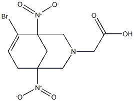 {6-bromo-1,5-bisnitro-3-azabicyclo[3.3.1]non-6-en-3-yl}acetic acid,309275-65-8,结构式