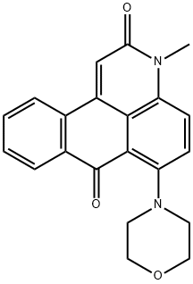 3-methyl-6-(4-morpholinyl)-3H-naphtho[1,2,3-de]quinoline-2,7-dione Structure