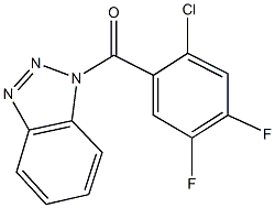 1-(2-chloro-4,5-difluorobenzoyl)-1H-1,2,3-benzotriazole 结构式