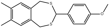 3-(4-methoxyphenyl)-7,8-dimethyl-1,5-dihydro-2,4-benzodithiepine Structure