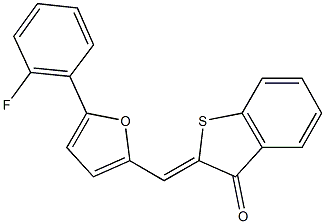 2-{[5-(2-fluorophenyl)-2-furyl]methylene}-1-benzothiophen-3(2H)-one|