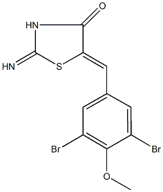 309288-71-9 5-(3,5-dibromo-4-methoxybenzylidene)-2-imino-1,3-thiazolidin-4-one