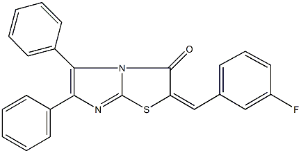 309289-44-9 2-(3-fluorobenzylidene)-5,6-diphenylimidazo[2,1-b][1,3]thiazol-3(2H)-one
