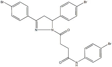 309292-91-9 4-[3,5-bis(4-bromophenyl)-4,5-dihydro-1H-pyrazol-1-yl]-N-(4-bromophenyl)-4-oxobutanamide