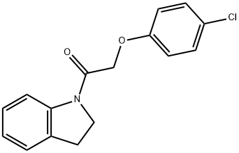 1-[(4-chlorophenoxy)acetyl]indoline Structure