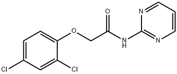 2-[(2,4-dichlorophenyl)oxy]-N-pyrimidin-2-ylacetamide Structure