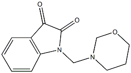 1-(1,3-oxazinan-3-ylmethyl)-1H-indole-2,3-dione Structure