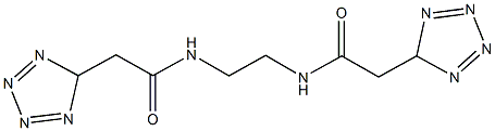 2-(2H-tetraazol-5-yl)-N-{2-[(2H-tetraazol-5-ylacetyl)amino]ethyl}acetamide Struktur