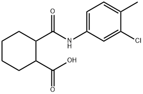 2-[(3-chloro-4-methylanilino)carbonyl]cyclohexanecarboxylic acid Structure