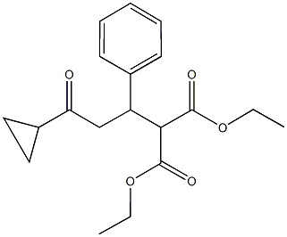 diethyl 2-(3-cyclopropyl-3-oxo-1-phenylpropyl)malonate,309738-31-6,结构式