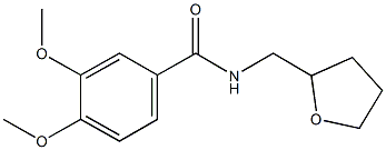 3,4-dimethoxy-N-(tetrahydro-2-furanylmethyl)benzamide Structure