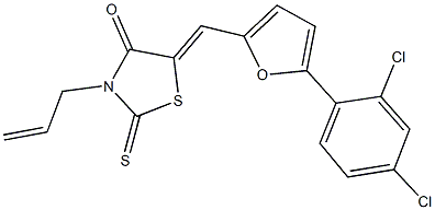 309936-24-1 3-allyl-5-{[5-(2,4-dichlorophenyl)-2-furyl]methylene}-2-thioxo-1,3-thiazolidin-4-one