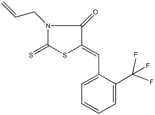 3-allyl-2-thioxo-5-[2-(trifluoromethyl)benzylidene]-1,3-thiazolidin-4-one Struktur