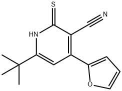 6-tert-butyl-4-(2-furyl)-2-sulfanylnicotinonitrile,309937-04-0,结构式