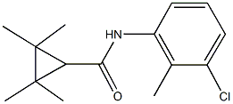 N-(3-chloro-2-methylphenyl)-2,2,3,3-tetramethylcyclopropanecarboxamide 结构式