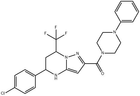 309941-76-2 5-(4-chlorophenyl)-2-[(4-phenylpiperazin-1-yl)carbonyl]-7-(trifluoromethyl)-4,5,6,7-tetrahydropyrazolo[1,5-a]pyrimidine