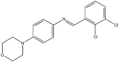 N-(2,3-dichlorobenzylidene)-N-[4-(4-morpholinyl)phenyl]amine,309944-99-8,结构式