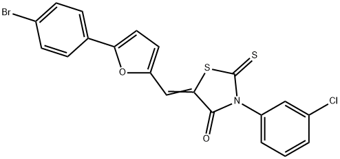 309945-16-2 5-{[5-(4-bromophenyl)-2-furyl]methylene}-3-(3-chlorophenyl)-2-thioxo-1,3-thiazolidin-4-one